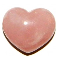 Сердце из розового кварца (подвеска)